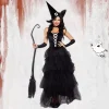Tiered Tutu Witch Halloween Costume - Image 3