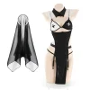 Black Veil Nun Halloween Costume - Image 7